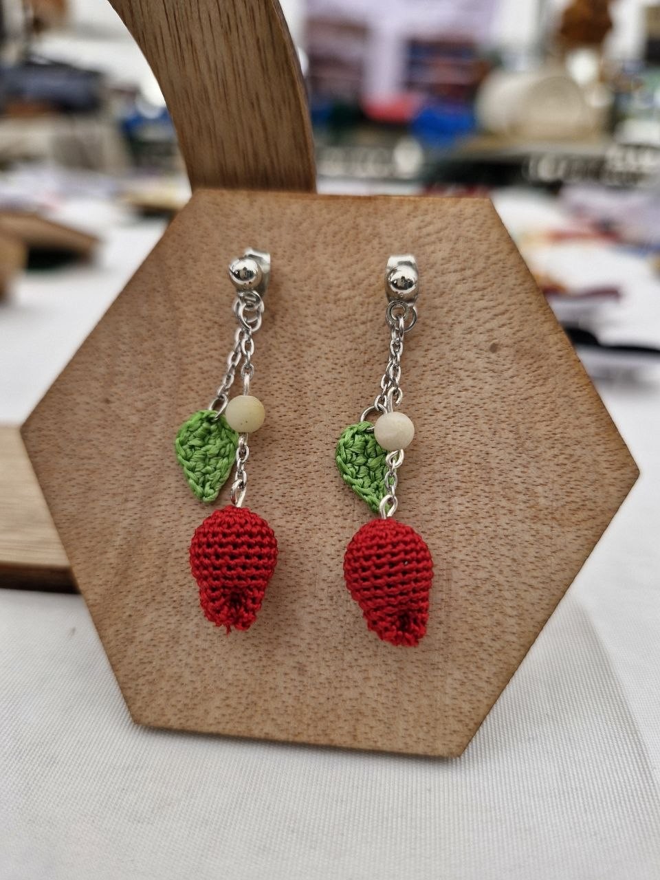 Crochet earring