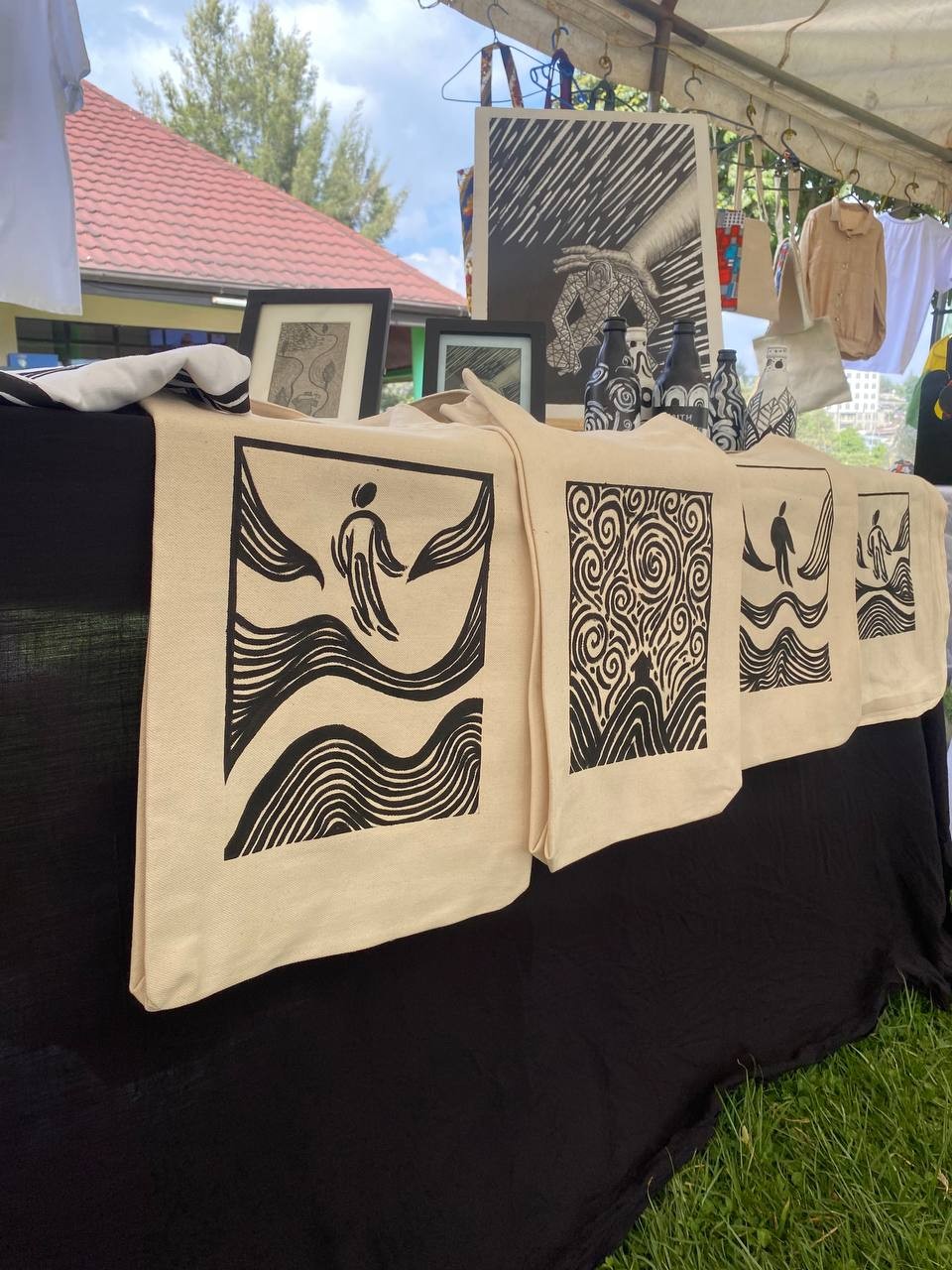 Hand Painted Tot Bag Big