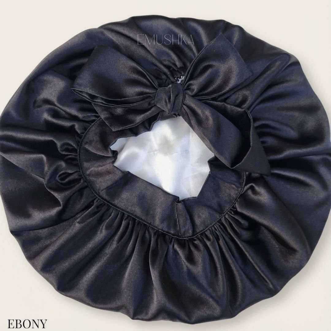 Emushka satin bonnet