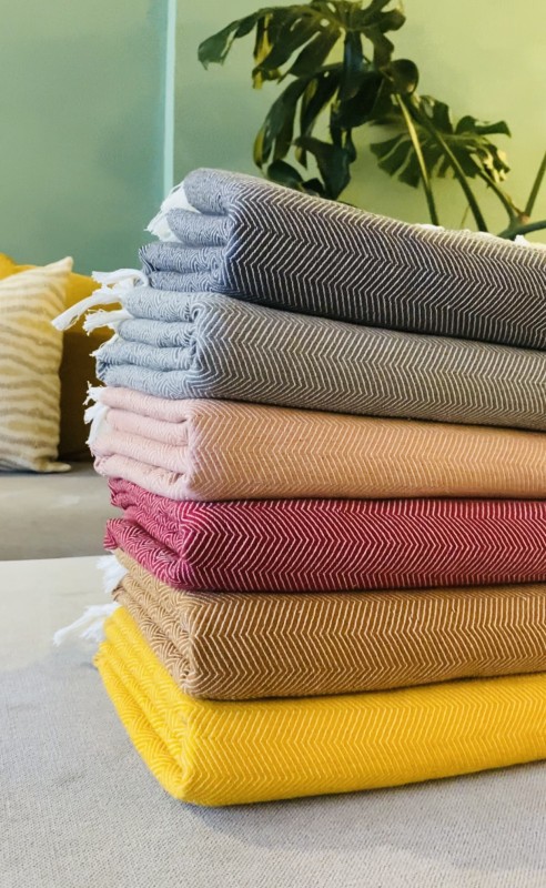 Melkam handwoven throw blanket