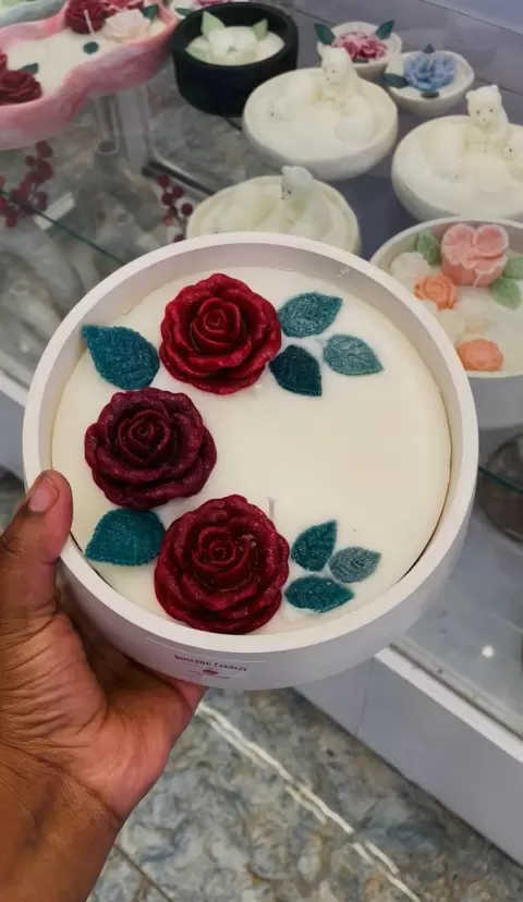 Rose Bloom Candle