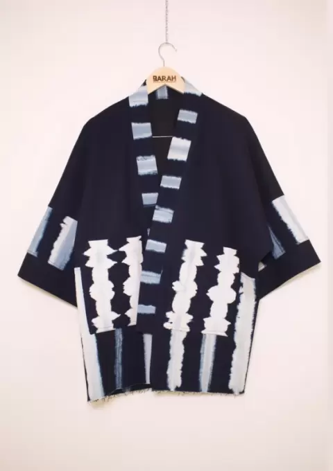 Indigo Bleached Denim Jacket
