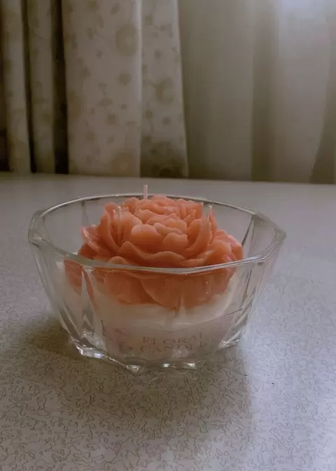 Cinnamon scented,wax candle